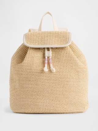 Kids Shimmer Straw Backpack | Gap (US)