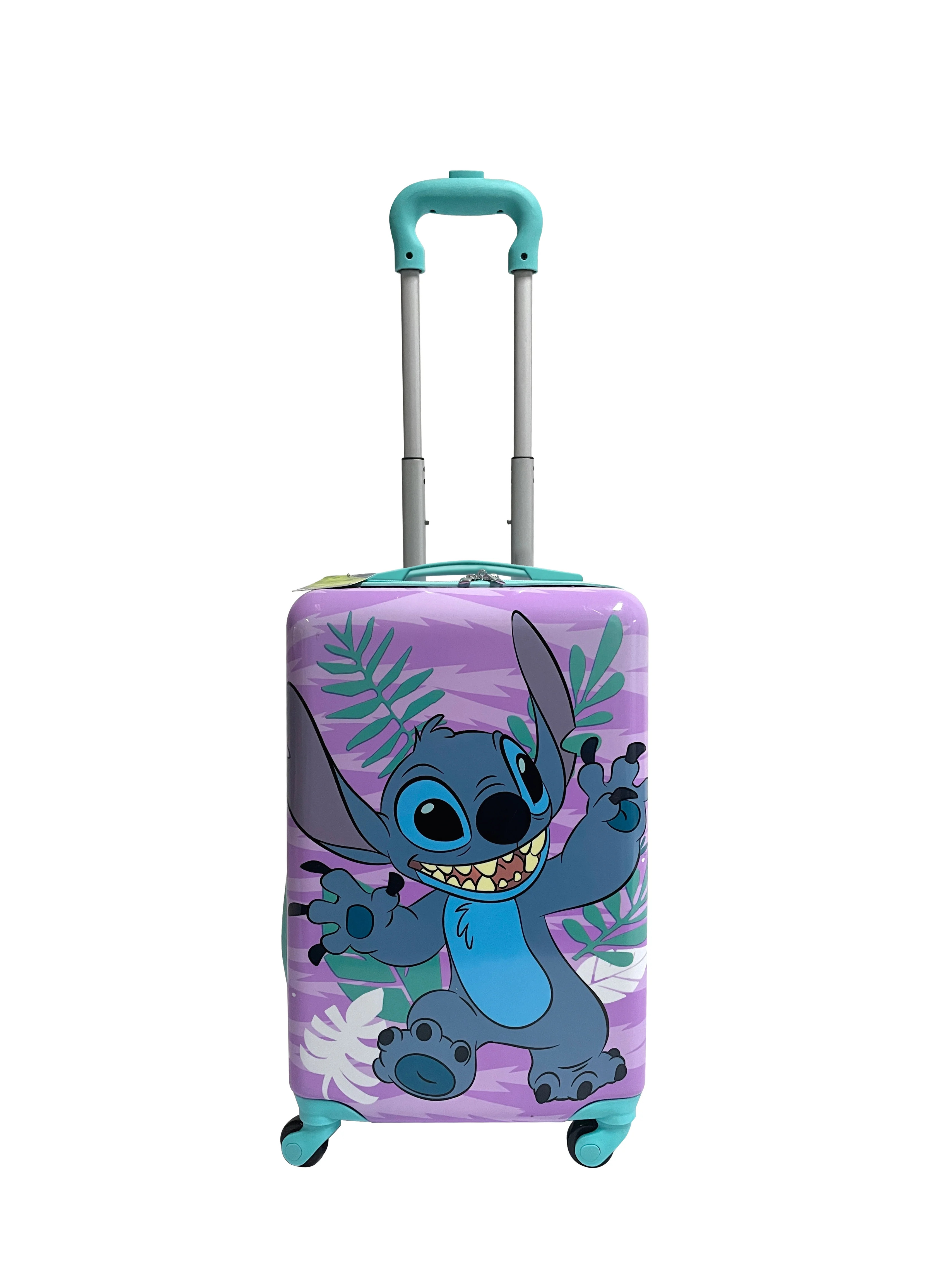 Disney Lilo and Stitch Kid's 18" Carry On Hardside Spinner Luggage for Children, Purple | Walmart (US)
