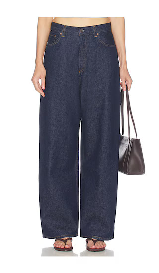 AGOLDE Rounded Baggy Jeans in Blue. - size 25 | Revolve Clothing (Global)