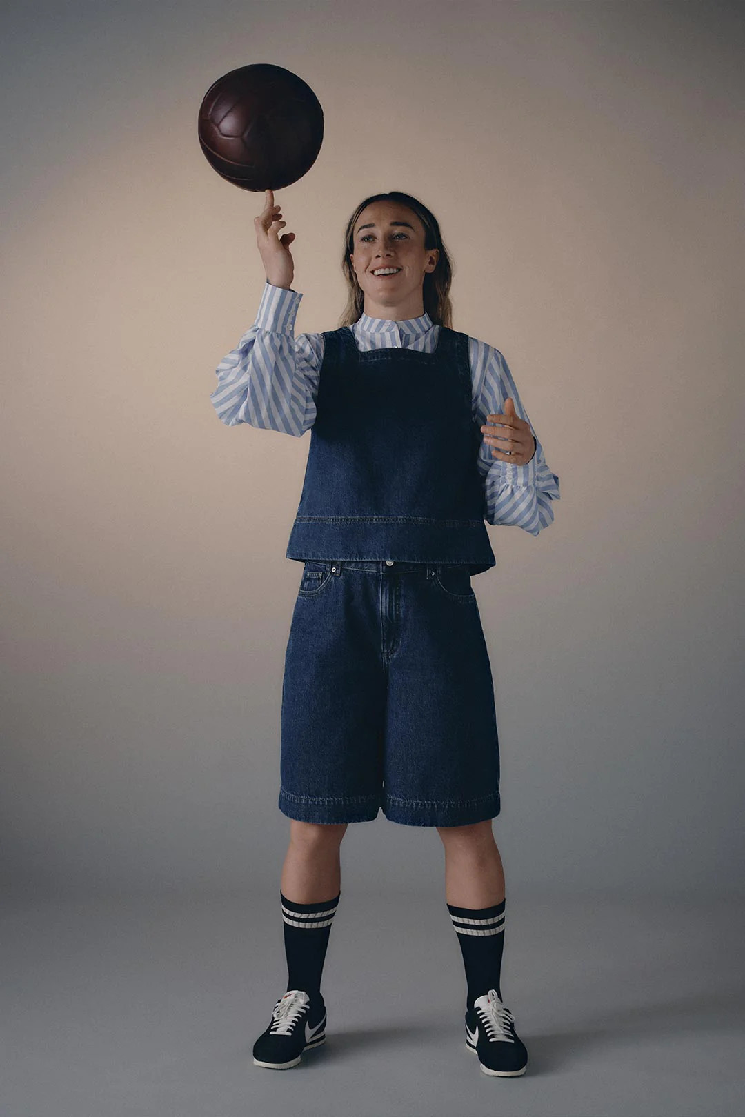 Gres | Bermuda Shorts in Mid Blue | ALIGNE | Aligne UK