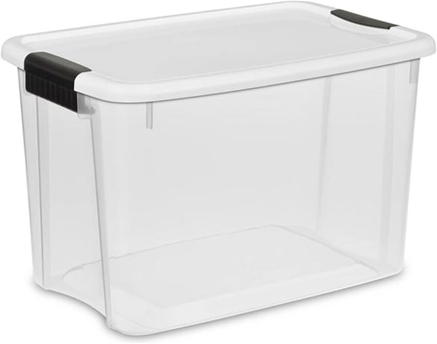 Sterilite 24-Pack Ultra Latching Box, Storage Bins with Lids, Clear Plastic, 30 Quart - Heavy-Dut... | Amazon (US)