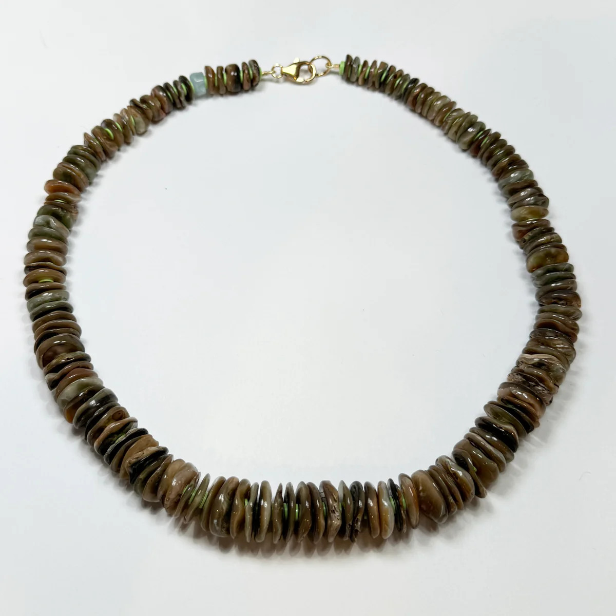 abalone shell statement necklace | Theodosia Jewelry