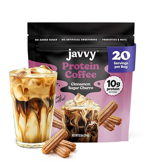 Cinnamon Sugar Churro Protein Iced Coffee - Premium Whey Protein & Instant Iced Coffees - 100% Na... | Amazon (US)