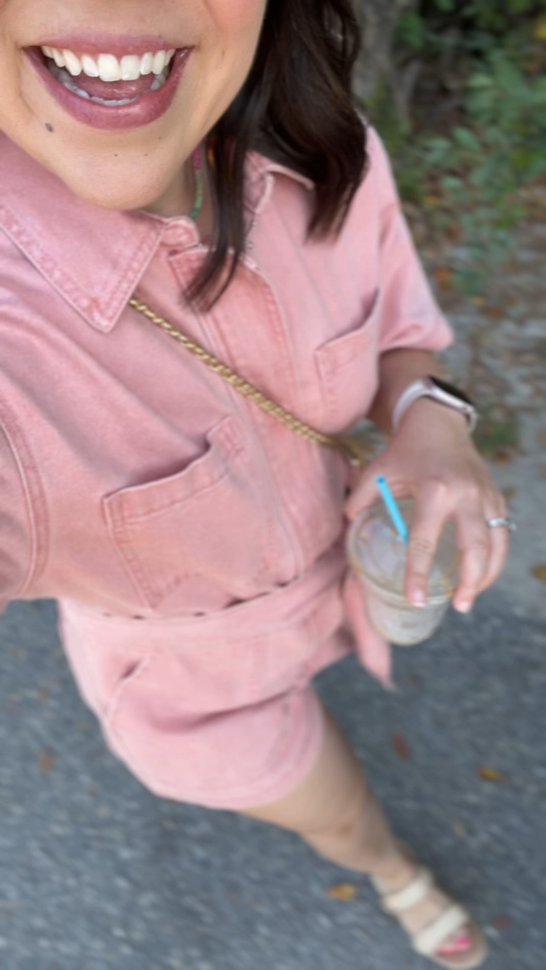 What I wore to get coffee in 30A . 
I’m wearing a size medium in the romper. Fits very true to size. A thicker fabric but not clingy!!

#LTKWatchNow #LTKSeasonal #LTKFindsUnder50