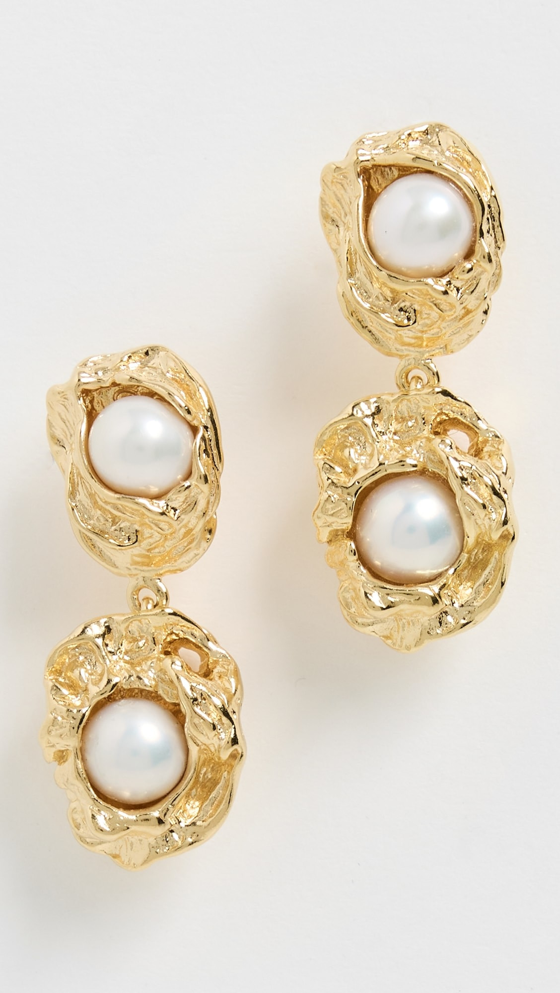 The Classic Double Dot Pearl Earrings | Shopbop
