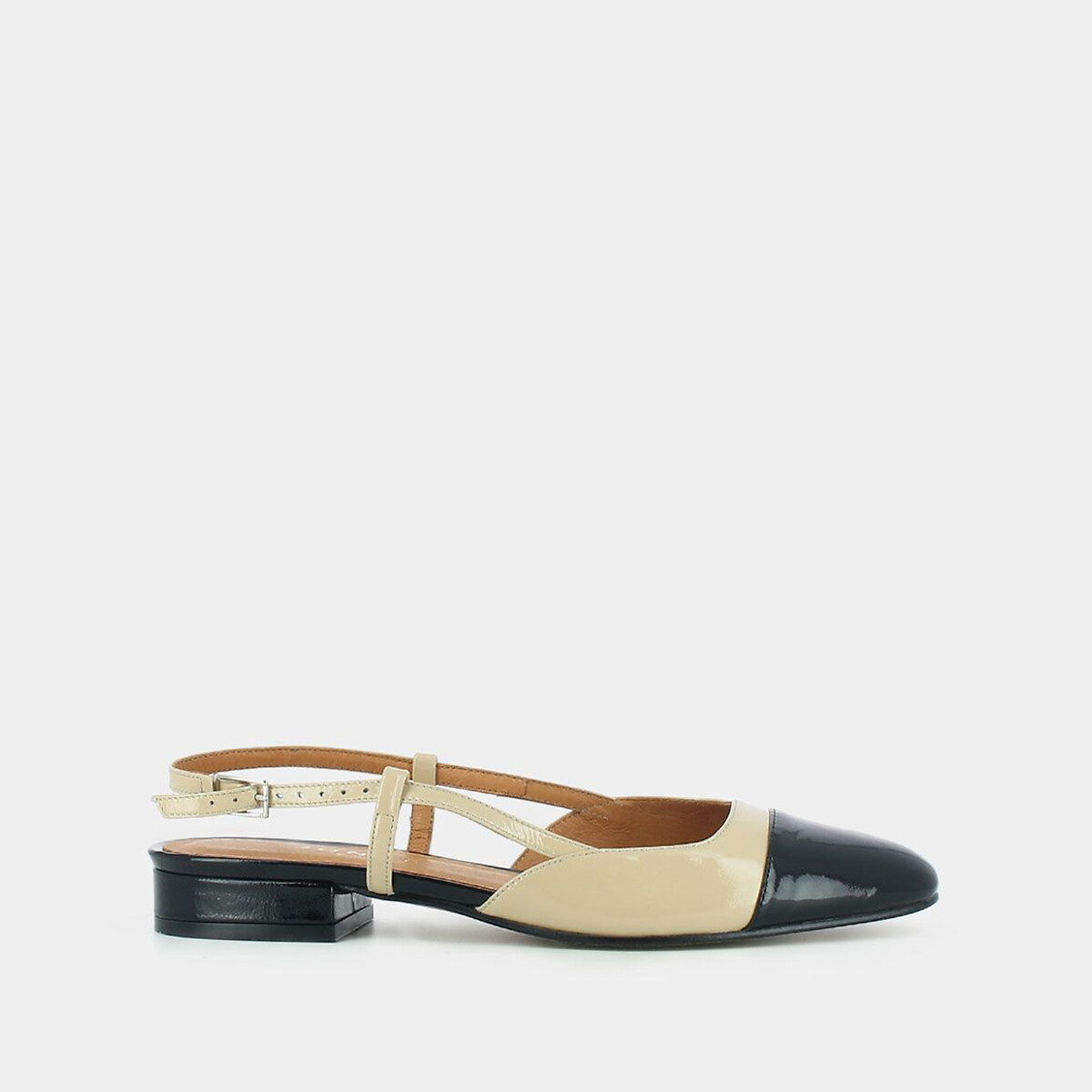 Dhapou Open Ballet Flats in Patent Leather | La Redoute (UK)
