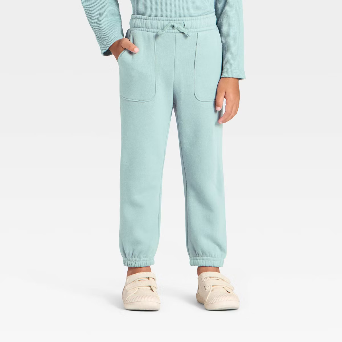 Toddler Boys' Holiday Fleece Jogger Pants - Cat & Jack™ Blue 18M | Target