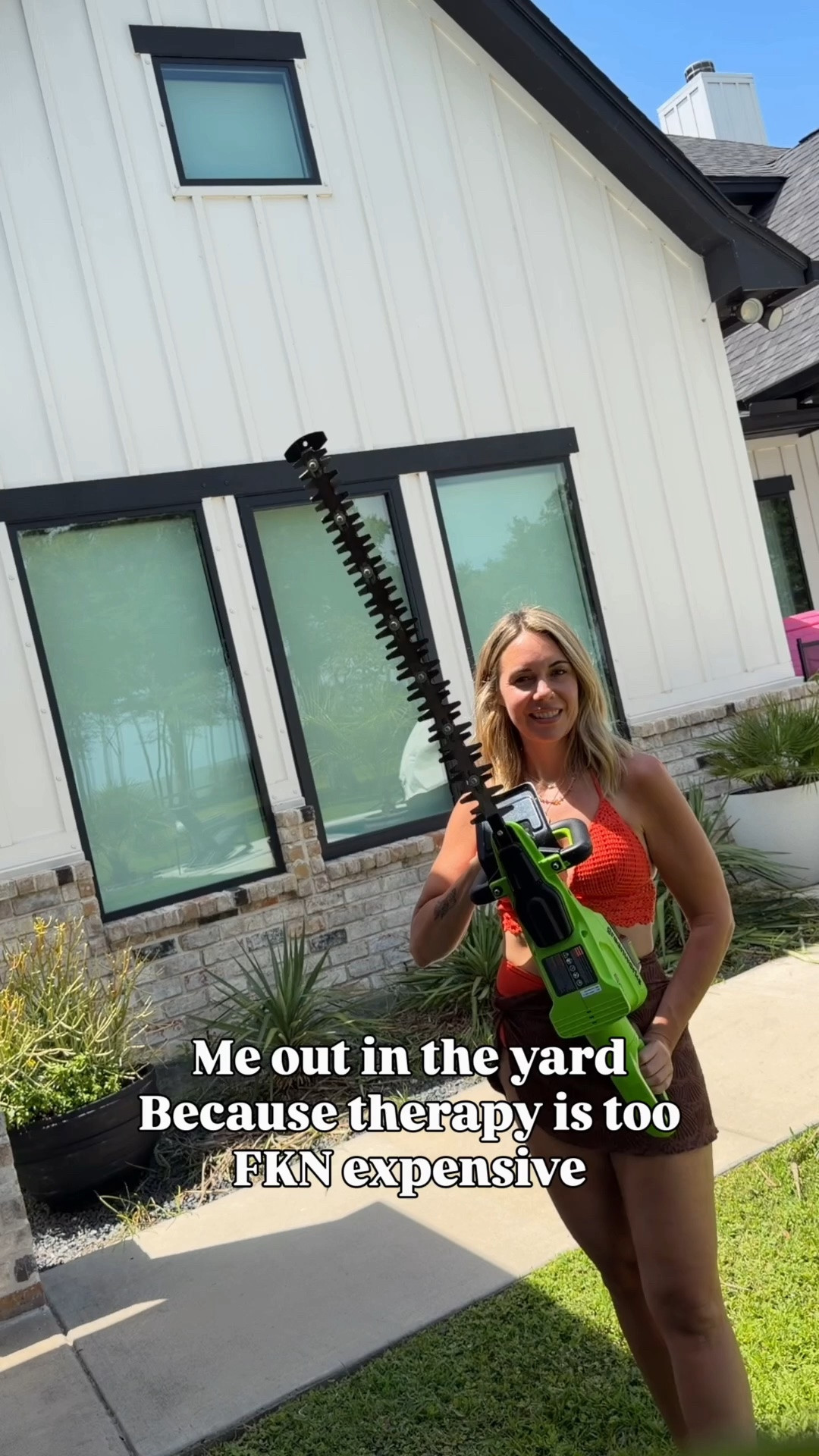 Love my battery powered lawn tools! So easy and makes the job quick. #lawn #garden #gardening hedge trimmer, tree trimmer, pole saw.

#LTKdayinmylife #LTKmomlife #LTKHome