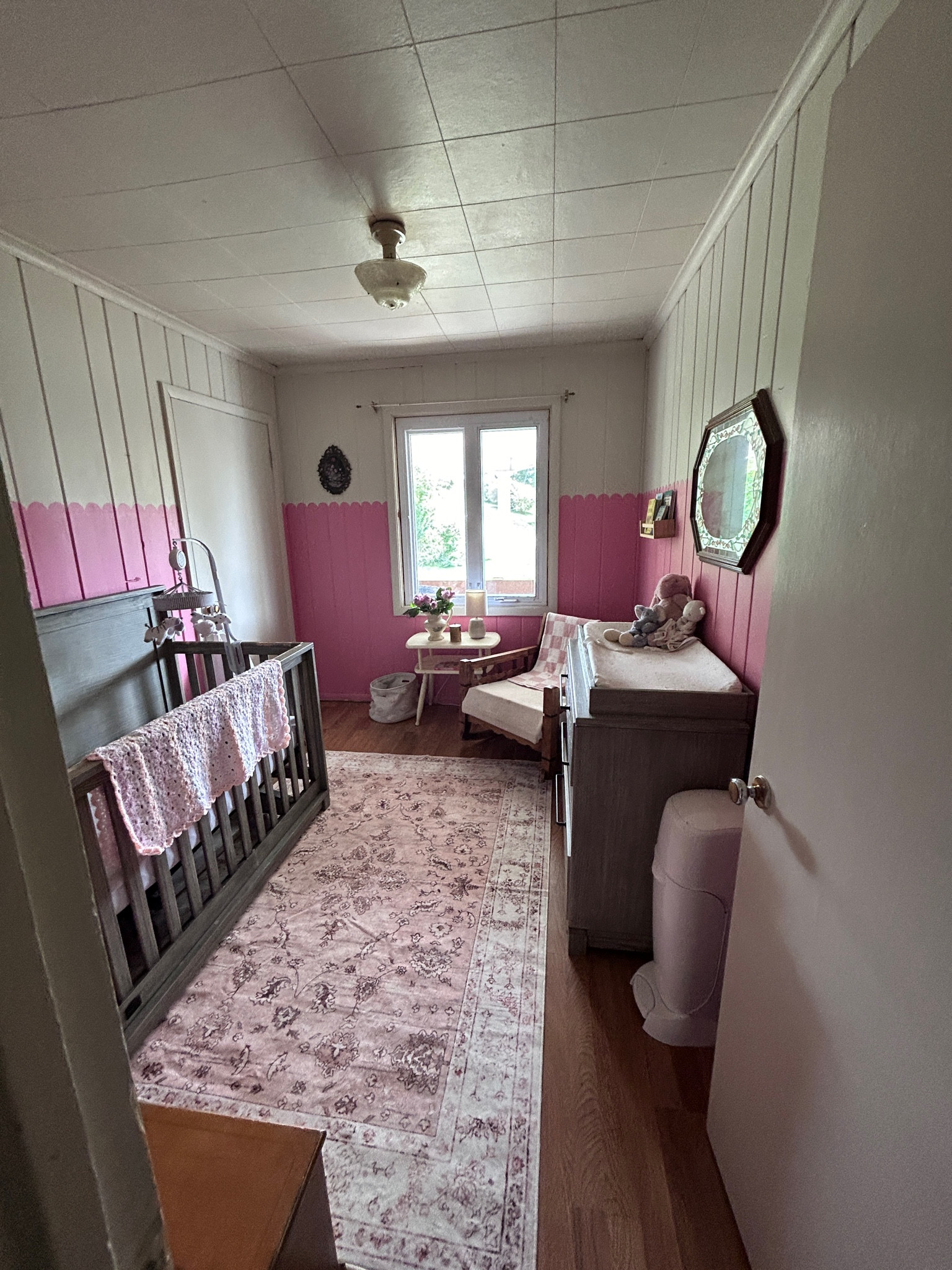 Nursery is ready for our baby girl’s arrival! Most of this was thrifted or we already had, but I did add this cool washable rug! 

#LTKHome #LTKBaby #LTKBump