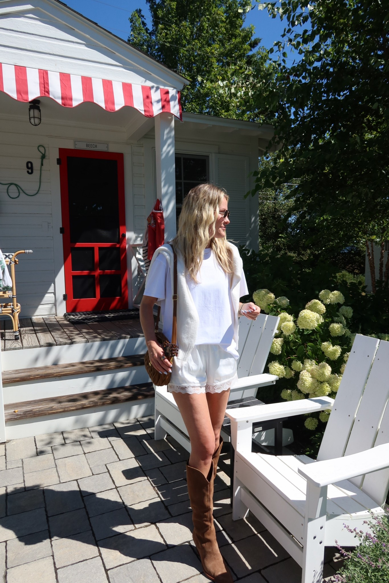 lace shorts fit 

tee: xsmall
shorts: small
boots: tts

#LTKFindsUnder50 #LTKStyleTip #LTKSeasonal