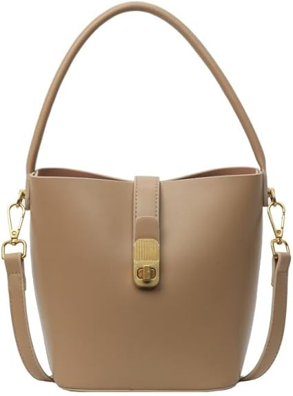 Bucket Bag for Women Stylish Shoulder Bag PU Leather Crossbody Bag Trendy Purse with Zipper Closu... | Amazon (US)