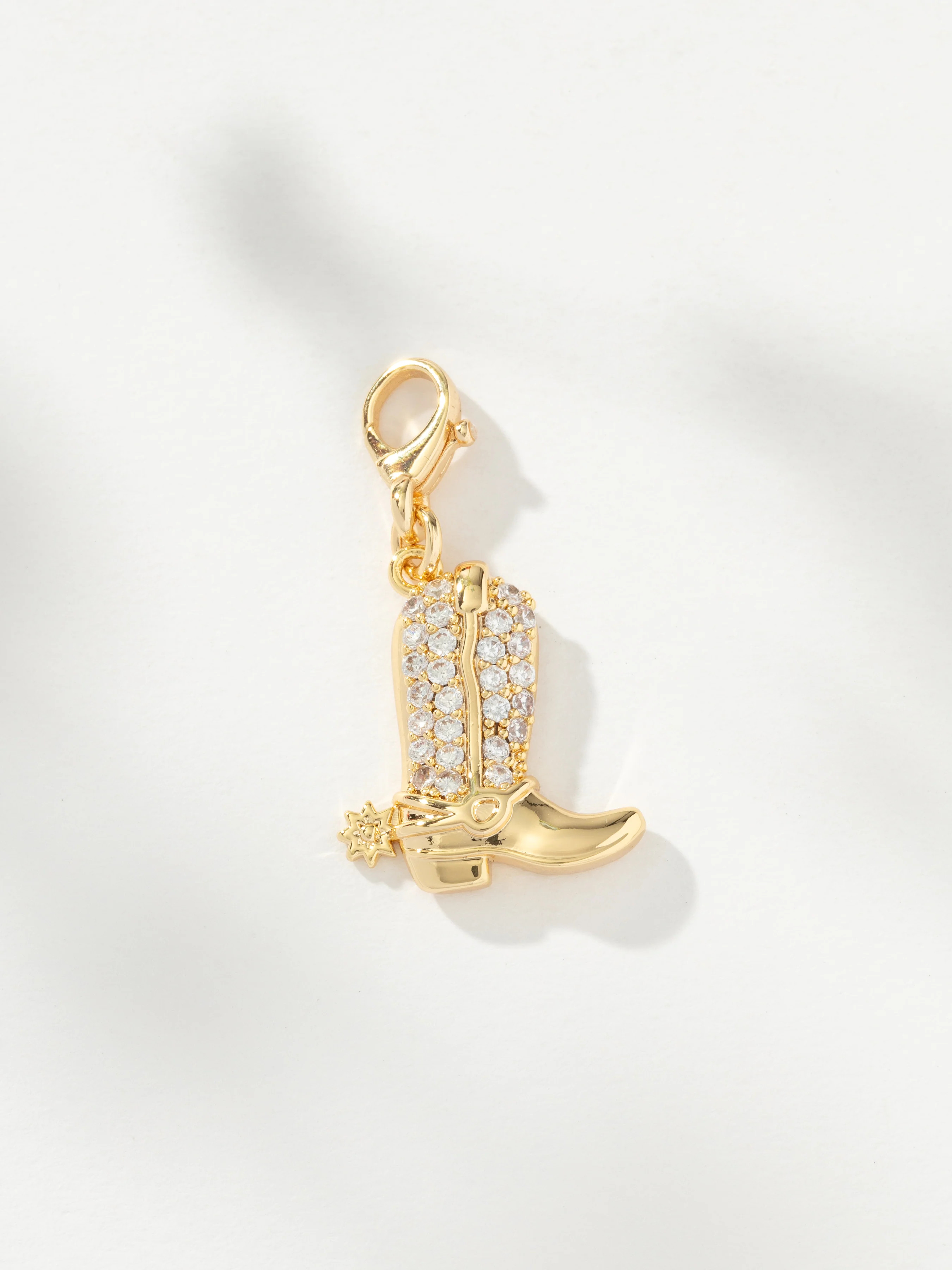 Pav\u00e9 Cowboy Boot Charm in Gold | Charm Jewelry | Uncommon James | Uncommon James