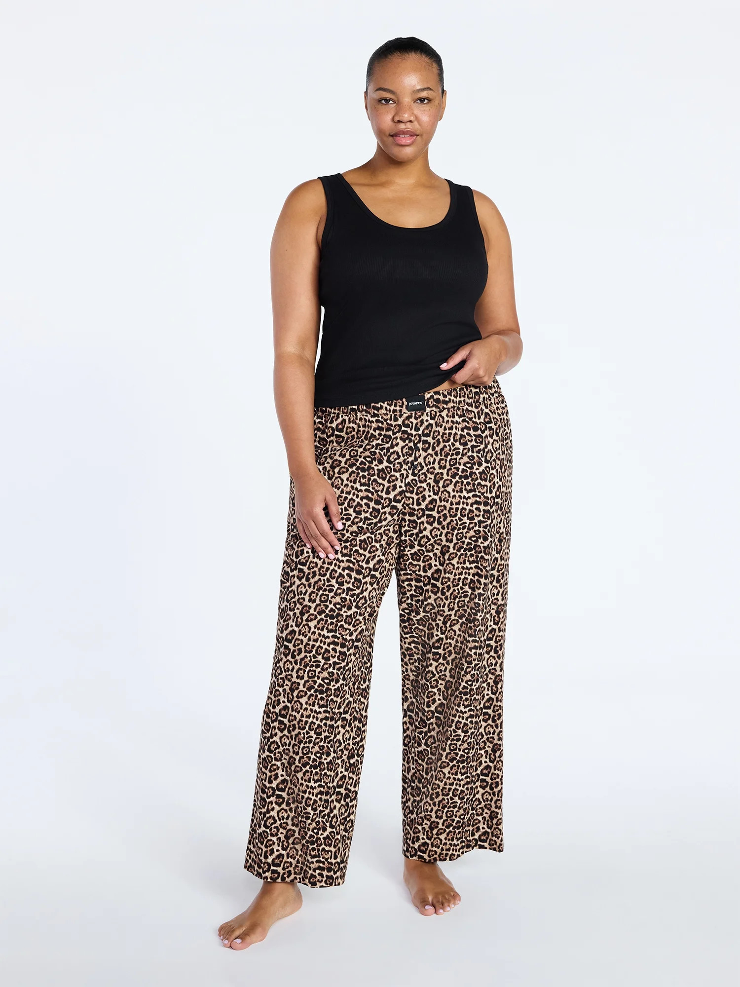 Joyspun Women's Poplin Sleep Pants, 30'' Inseam, Sizes XS-3X | Walmart (US)