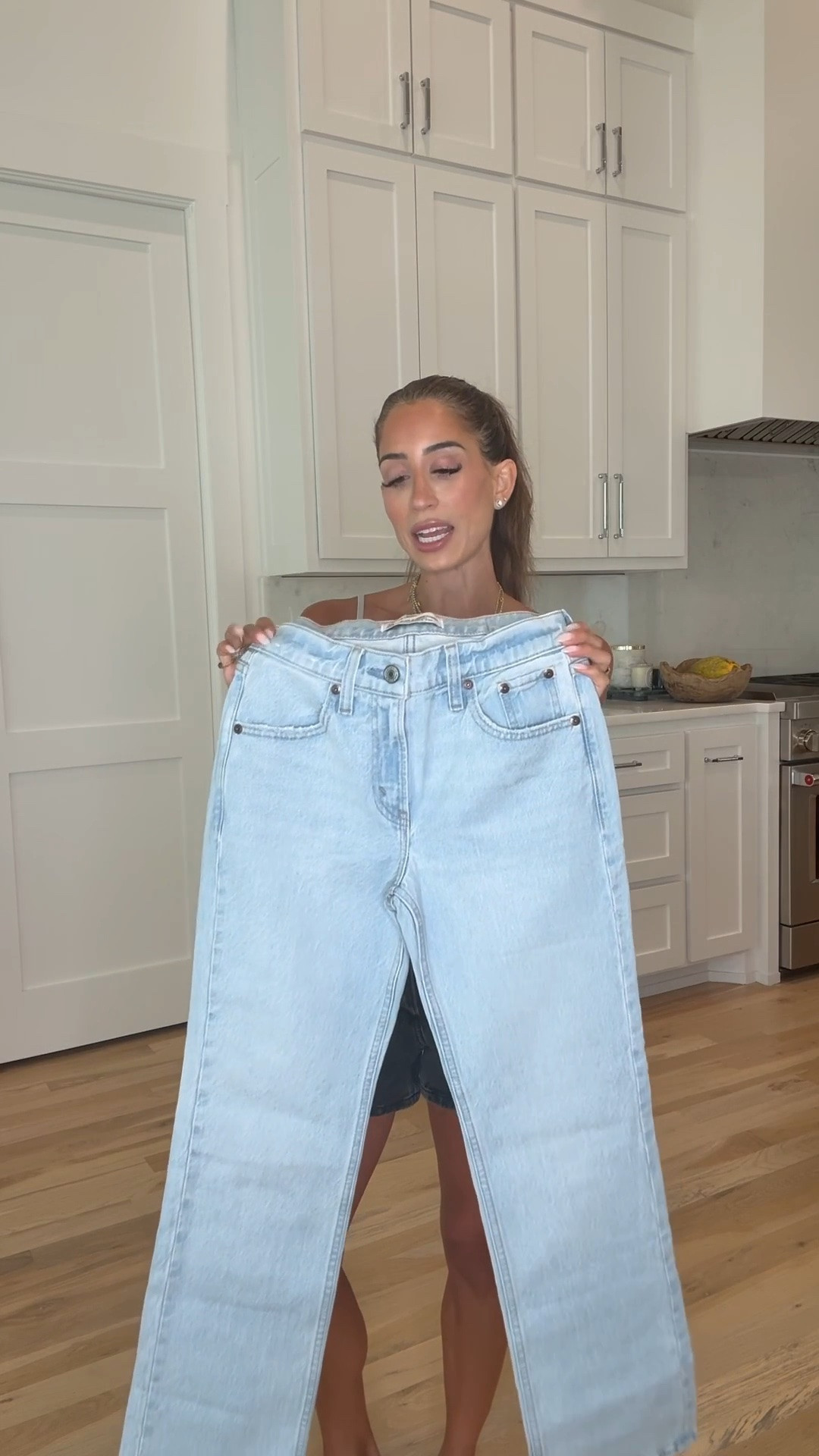 Light wash denim petite friendly size 23s or 23xs Runs looser. Code DENIMAF Abercrombie jeans on sale

#LTKPetite #LTKootd #LTKSaleAlert