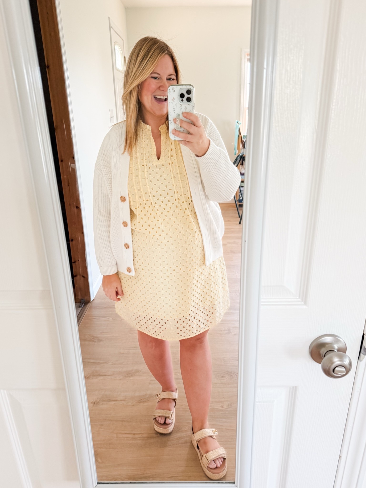 Teacher outfit! Wearing an XL in my dress and a large in my cardigan.

#LTKBump #LTKMidsize #LTKWorkwear