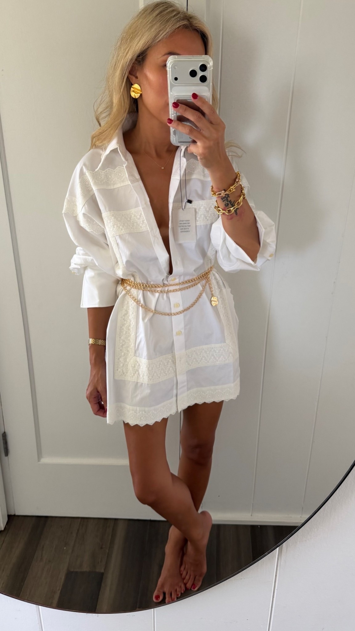 Shirt dress in xs! Such cute details!

#LTKOver40 #LTKPetite #LTKSaleAlert