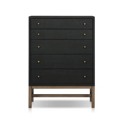 Hakana Solid Wood 34'' W 5 - Drawer Dresser | Wayfair North America