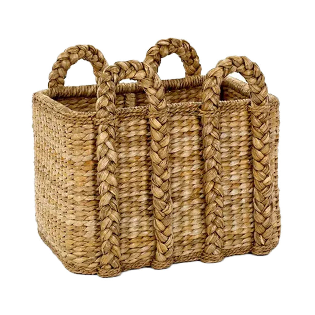 Large Rectangular Rush Basket | Over The Moon