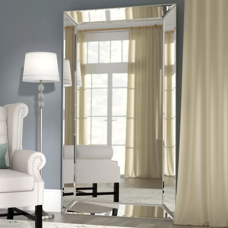 Primm Antique Floor Beveled Full Length Mirror | Wayfair North America