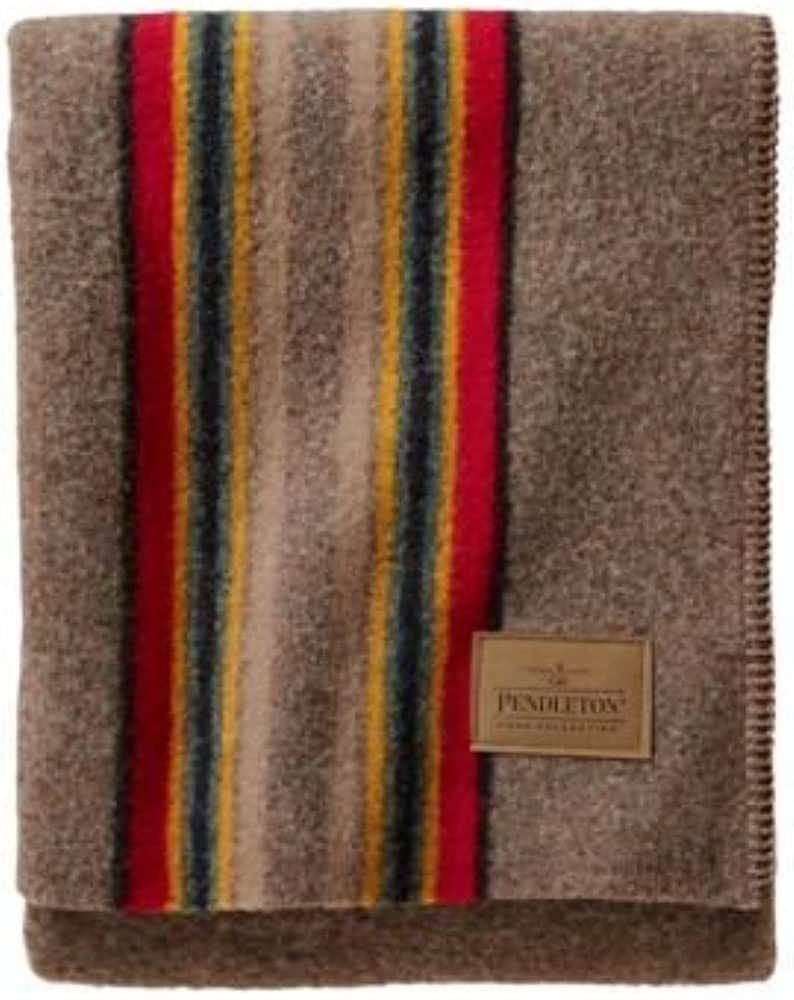 Pendleton Yakima Camp Wool Throw Blanket, Mineral Umber, One Size | Amazon (US)
