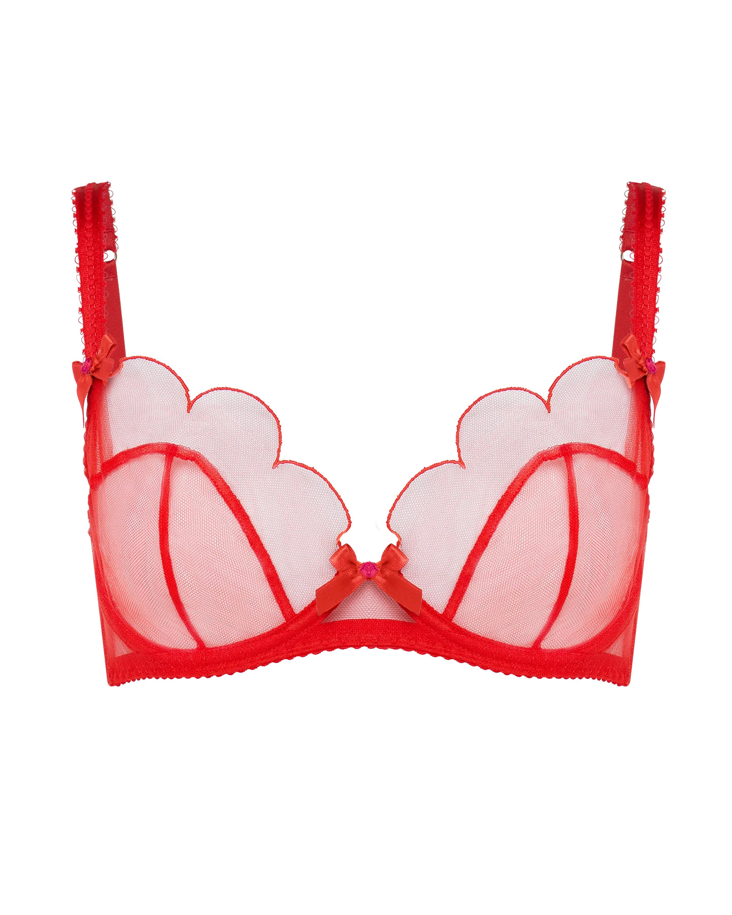 Lorna Plunge Underwired Bra in Red | By Agent Provocateur All Lingerie | Agent Provocateur (UK)