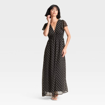 Women's Dolman Short Sleeve Maxi A-Line Dress - A New Day™ | Target