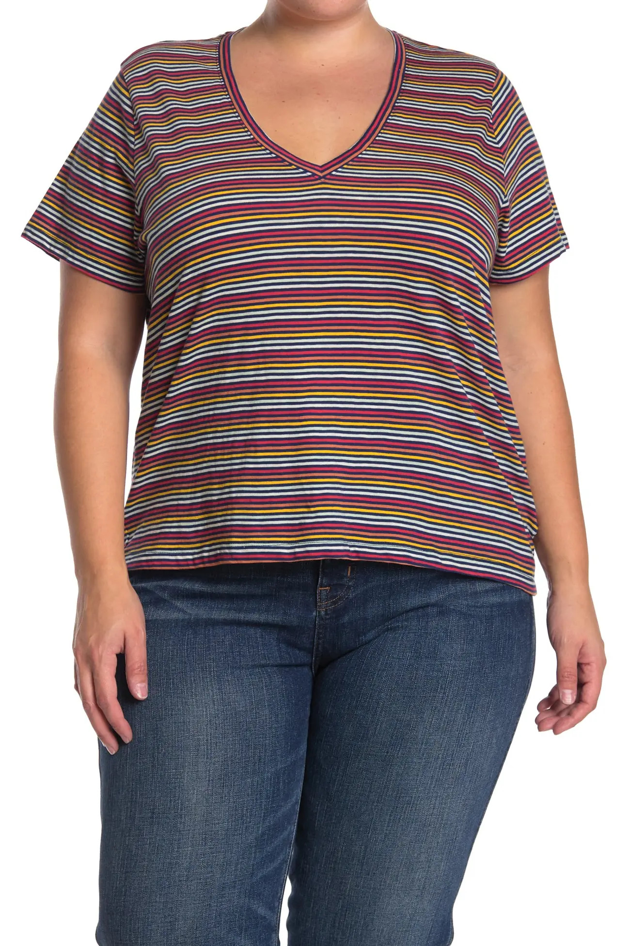 Madewell | V-Neck Stripe Tee | Nordstrom Rack | Nordstrom Rack