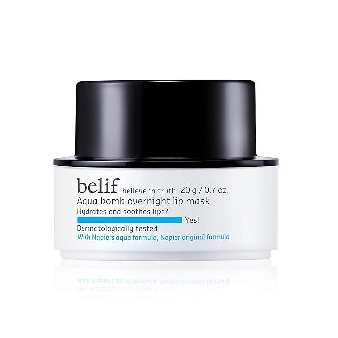 belif Aqua Bomb Overnight Lip Mask | Liightweight Lip Gel For Soothing and Hydrating | Normal, Dr... | Amazon (US)