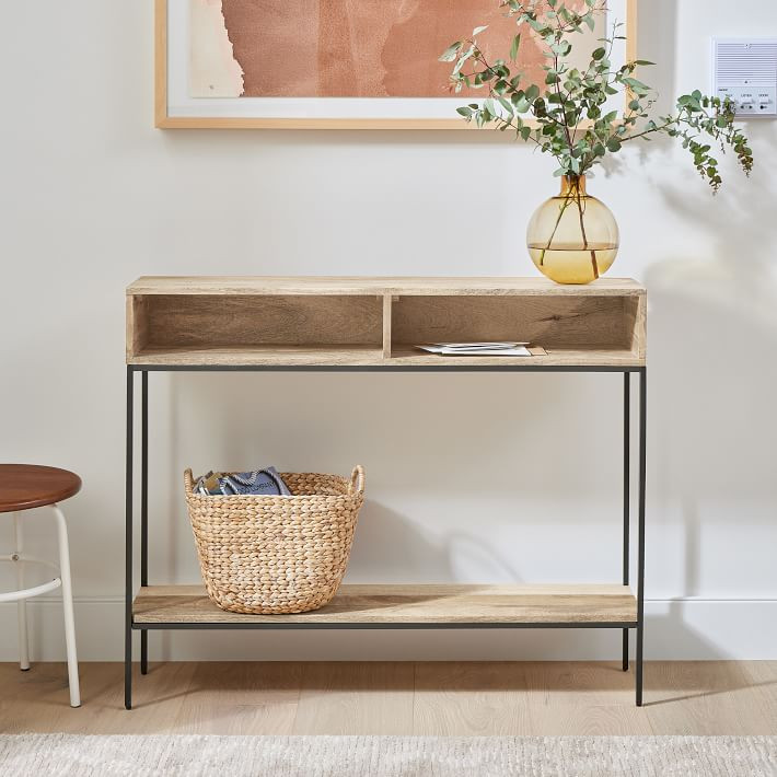 Industrial Storage Skinny Console (42") | West Elm (US)