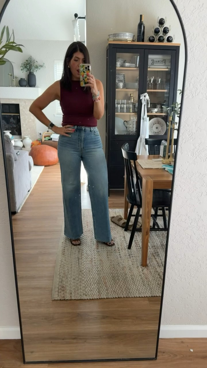 In a medium tank and a 29 in wide leg jeans!

Nordstrom Sale, NSALE, Nordstrom fashion, Nordstrom denim