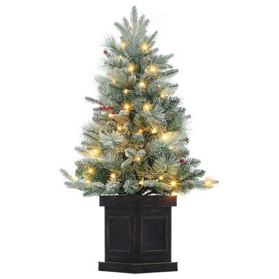 Whizmax 3 FT Christmas Tree,Artificial Christmas Tree with Potted Base,Indoor/Outdoor Holiday Decor,Square | Target