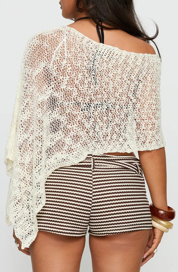 Boni Knit One-Shoulder Poncho | Nordstrom