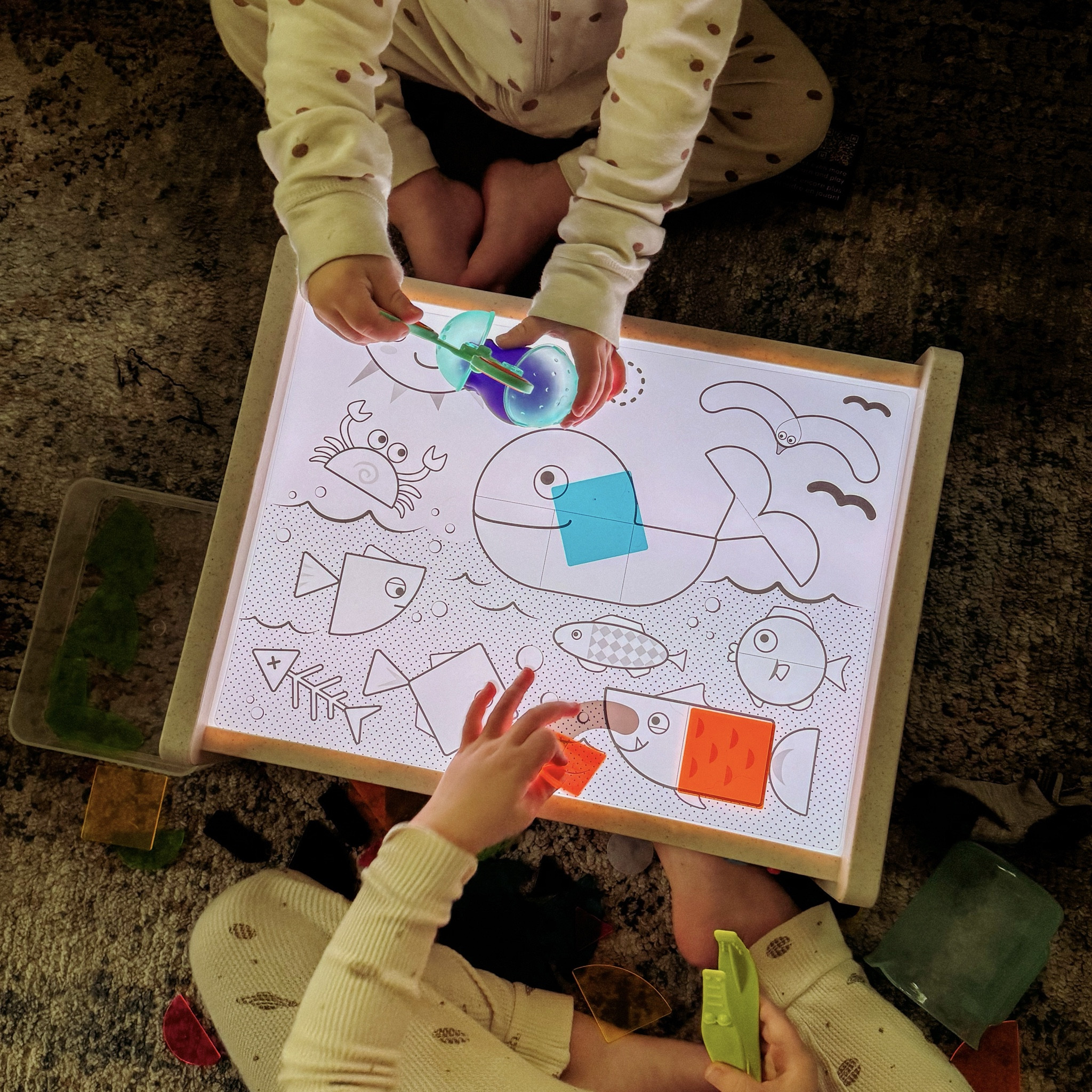 The sweetest little light box for the kids! All the details are so thought out and it comes with such a great selection of shapes, tools and creatures! #kidstoys 

#LTKFindsUnder50 #LTKKids #LTKFamily