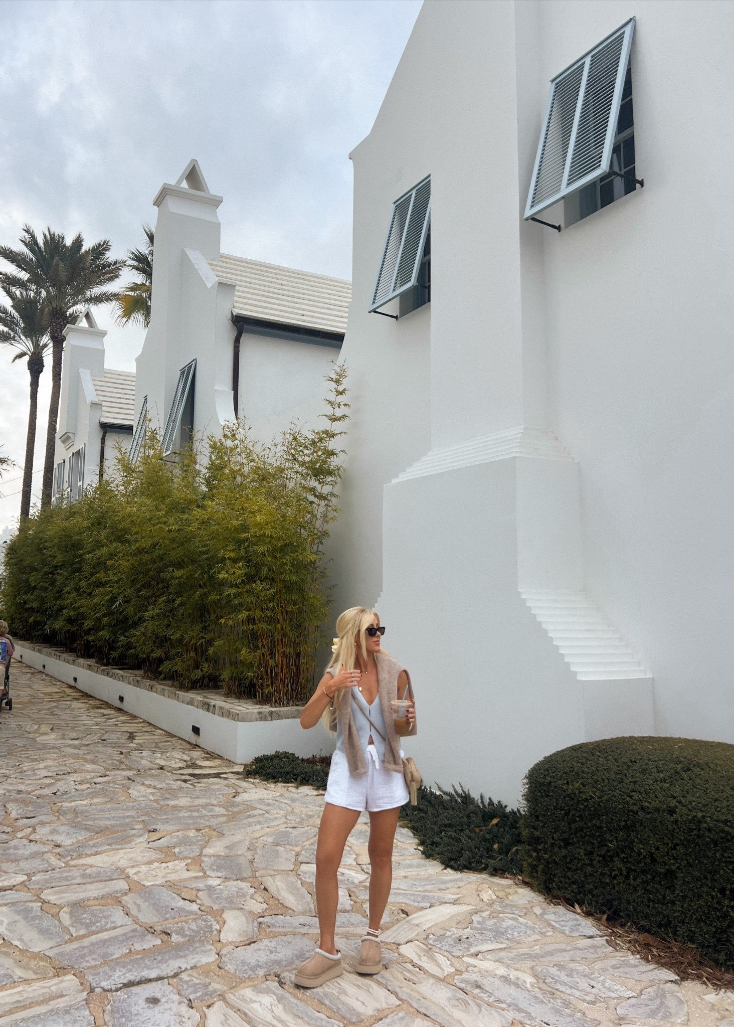 Flordia outfit🤍 pieces that have been on repeat all spring and summer | knit top | platform Uggs | 

#LTKootd #LTKFindsUnder100 #LTKPetite