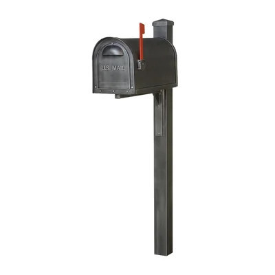 Locking Post Mounted Mailbox | Wayfair North America