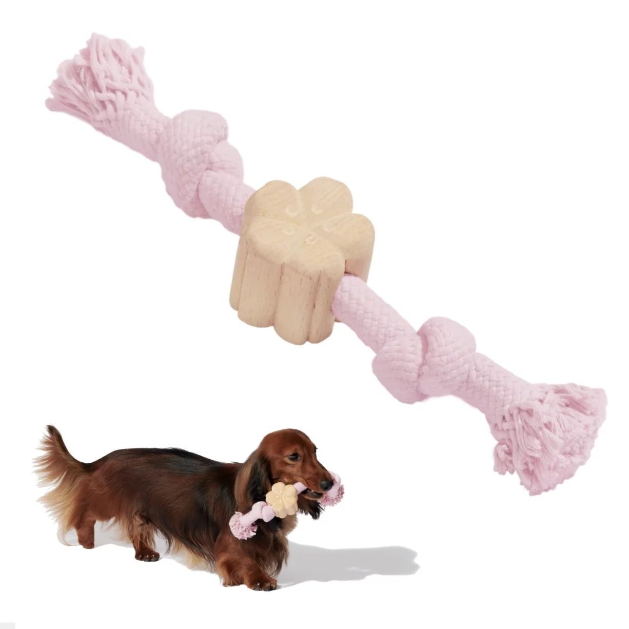 Reduced price Vetreska VETRESKA Cherry Blossom Knot Dog Rope Toys Tug of War Interactive Chew Toy... | Walmart (US)