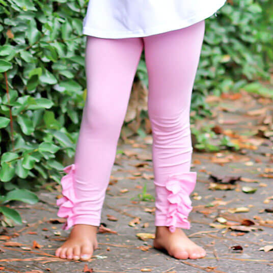 Pink Side Ruffle Leggings | Classic Whimsy