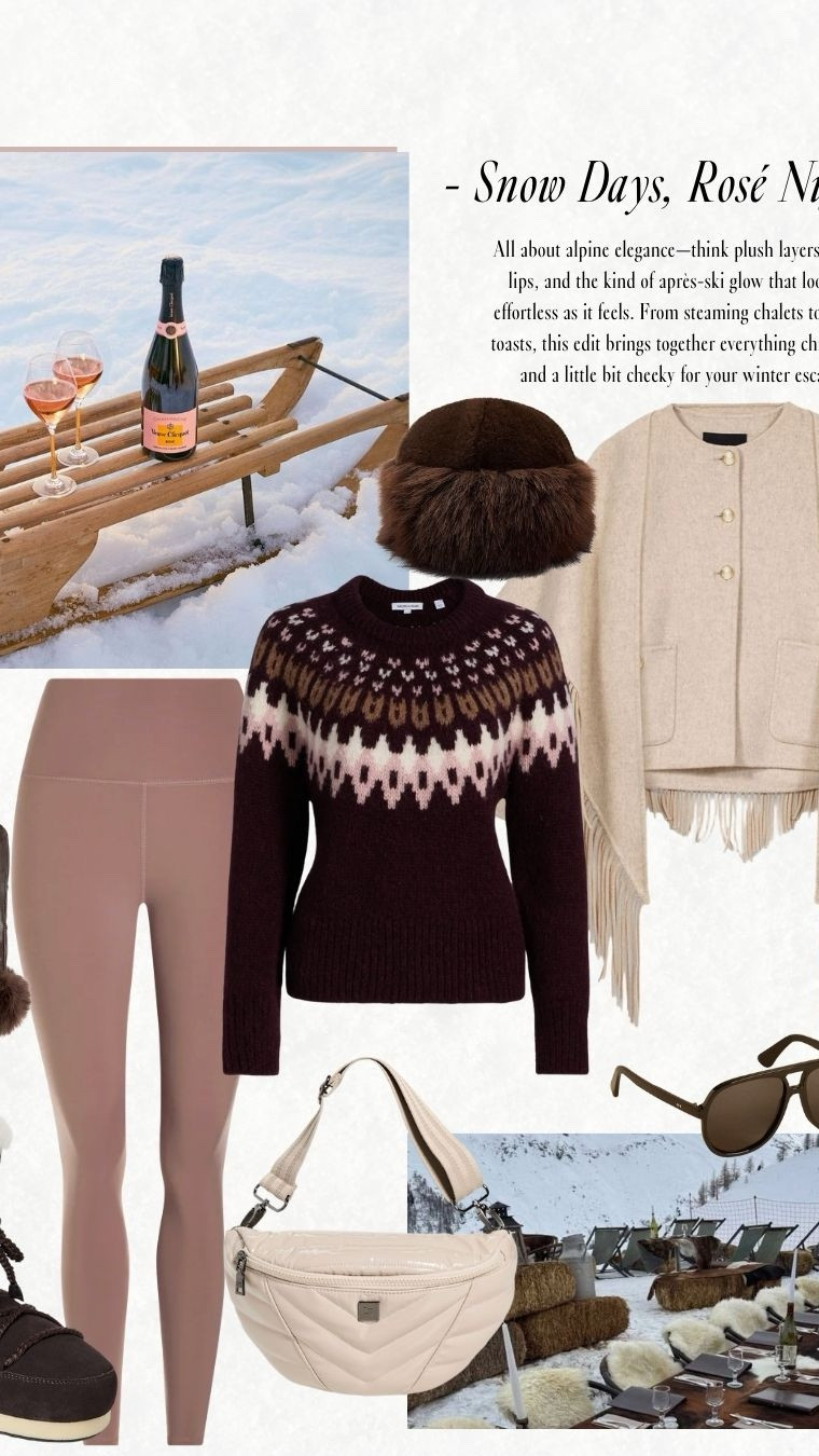 More après ski style, less ski ⛷️✨
If you’re dreaming of snowy escapes, winter outfits, faux fur layers, cozy knits, leather leggings, and elevated alpine chic, these head-to-toe looks are your packing guide. From Hot Toddies & Hot Tubs to Snow Days & Rosé Nights, I pulled together luxe neutrals, modern Fair Isle, and plush textures that make winter feel glamorous—no lift ticket required.

Shop every full look on jcathell.com and my LTK ❄️🤍
#apresski #winterstyle #skioutfit #winterfashion2025 #alpinechic #snowszn #fauxfurfashion #neutrallooks #fairislesweater #winterwardrobe



#LTKOver40 #LTKActive #LTKHoliday

#LTKSeasonal #LTKOver40 #LTKTravel