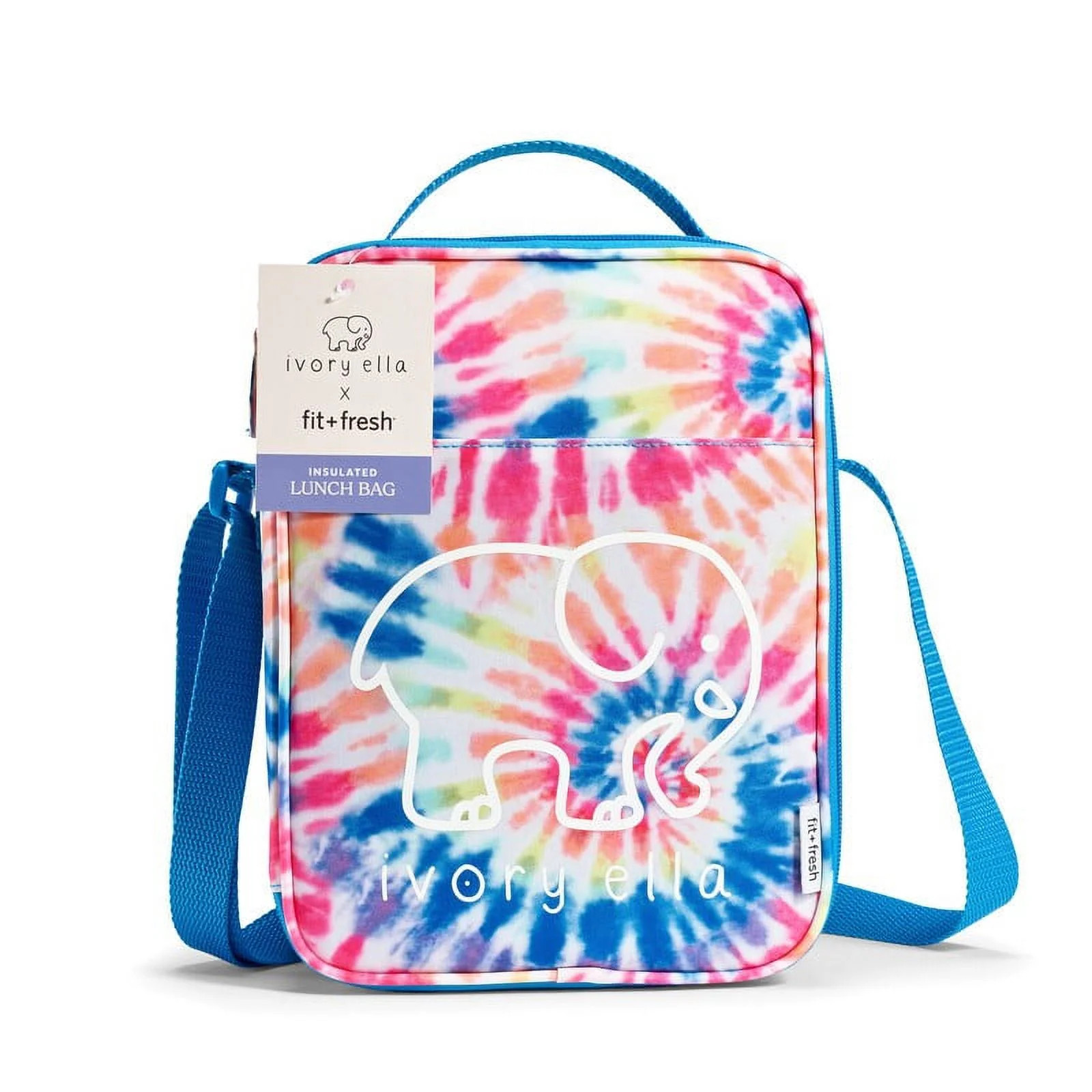 Fit & Fresh Ivory Ella Ryane Insulated Cross-Body Sling, Rainbow Swirl Polyester, Reusable Lunch ... | Walmart (US)