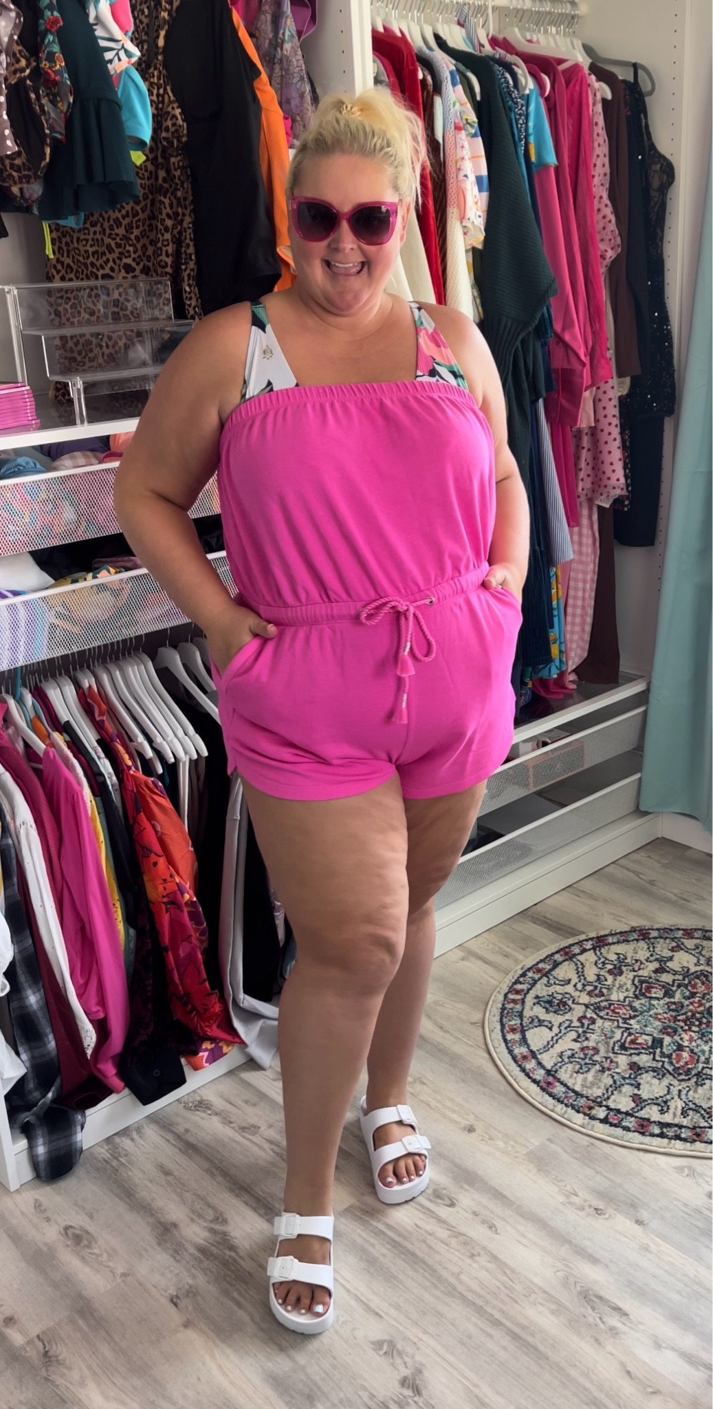 The LIVI Active line from Lane Bryant fits my curves perfectly! And LOVE this hot pink color! 40% now! 

#LTKsalealert #LTKplussize #LTKswim