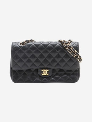 Chanel Black 2004 medium caviar leather Classic Double Flap bag  | eBay | eBay UK