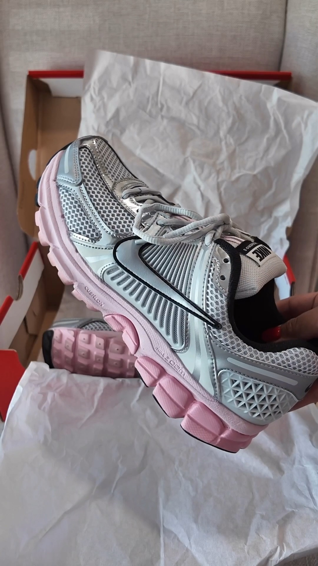 Love the @Nike US  Vomero5 casual sneaker. Perfect for a light workout and running errands. 

Nike, sneakers, pink Nike sneakers, Smiles and Pearls, back to school, teacher outfit ideas

#LTKootd #LTKMidsize #LTKActive
