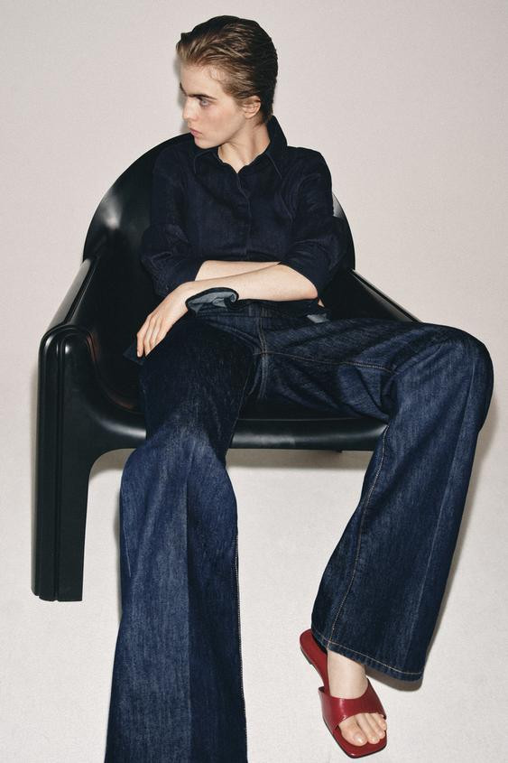 FLAT LEATHER SANDALS | Zara US