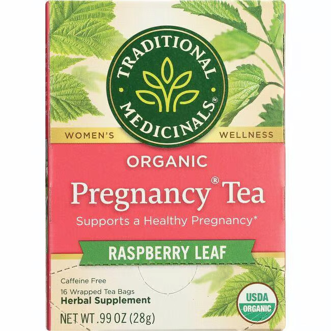 Traditional Medicinals Organic Pregnancy Tea - Raspberry Leaf | 16 Bags | Women's Health | Swanson