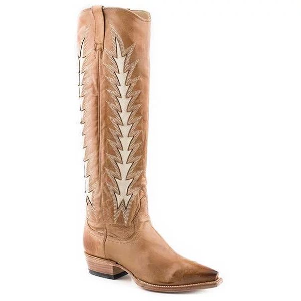 Women's Stetson Johnnie Leather Boots Handcrafted Gold | Walmart (US)