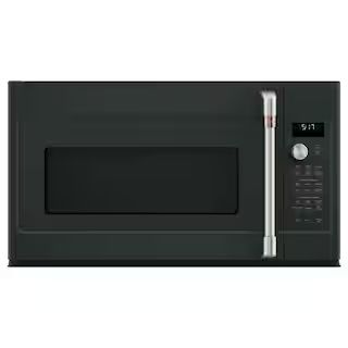 Cafe 1.7 Cu. Ft. Over the Range Microwave in Matte Black with Air Fry CVM517P3RD1 - The Home Depo... | The Home Depot