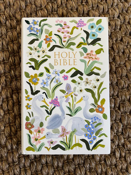 Herons in the Flowers No. 7, Original Handpainted NIV | Evelyn Henson