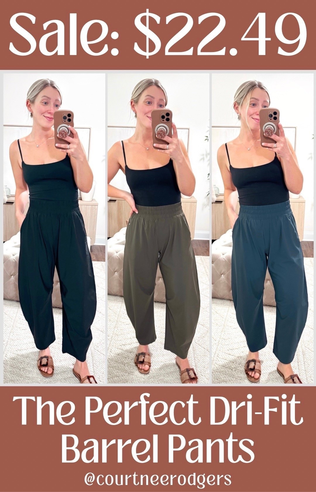 The pants I’m going to live in for the foreseeable future and they live up to their hype! 👏🏻 These are a look for less to a $250 designer pair and trust me you’re going to want to grab these in every color! 💁🏼‍♀️ They run naturally oversized, but I kept my true size small for the perfect fit! I took the regular length (5’4”) —50% OFF 

Old navy, barrel pants, athleisure, activewear 

#LTKootd #LTKPetite #LTKSaleAlert