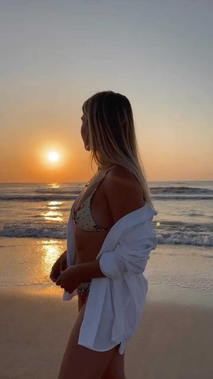 Sunrise swim in Sezane