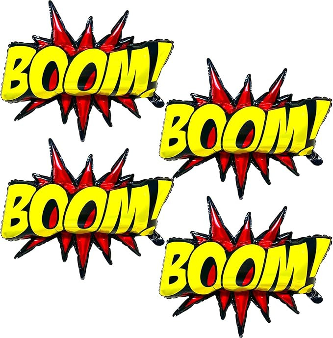 4Pcs Superhero Balloons for Superhero Birthday Party Decorations,Hero Balloons for Kids Birthday ... | Amazon (US)